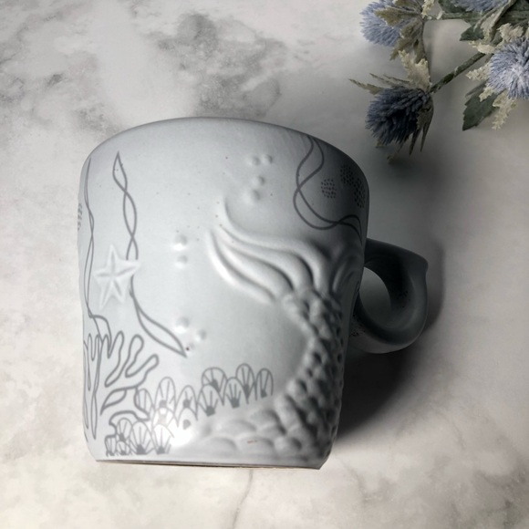 STARBUCKS 2016 Anniversary 12oz Mermaid Siren Tail Sea Star Mug - Picture 8 of 8